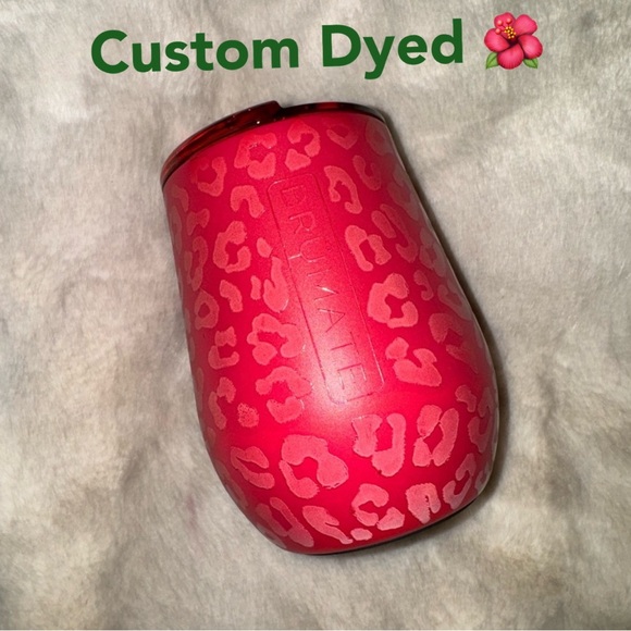 BRUMATE Red Leopard Custom Dyed Uncork’d Insulated Wine Tumbler 12oz GORGEOUS! - Picture 13 of 13